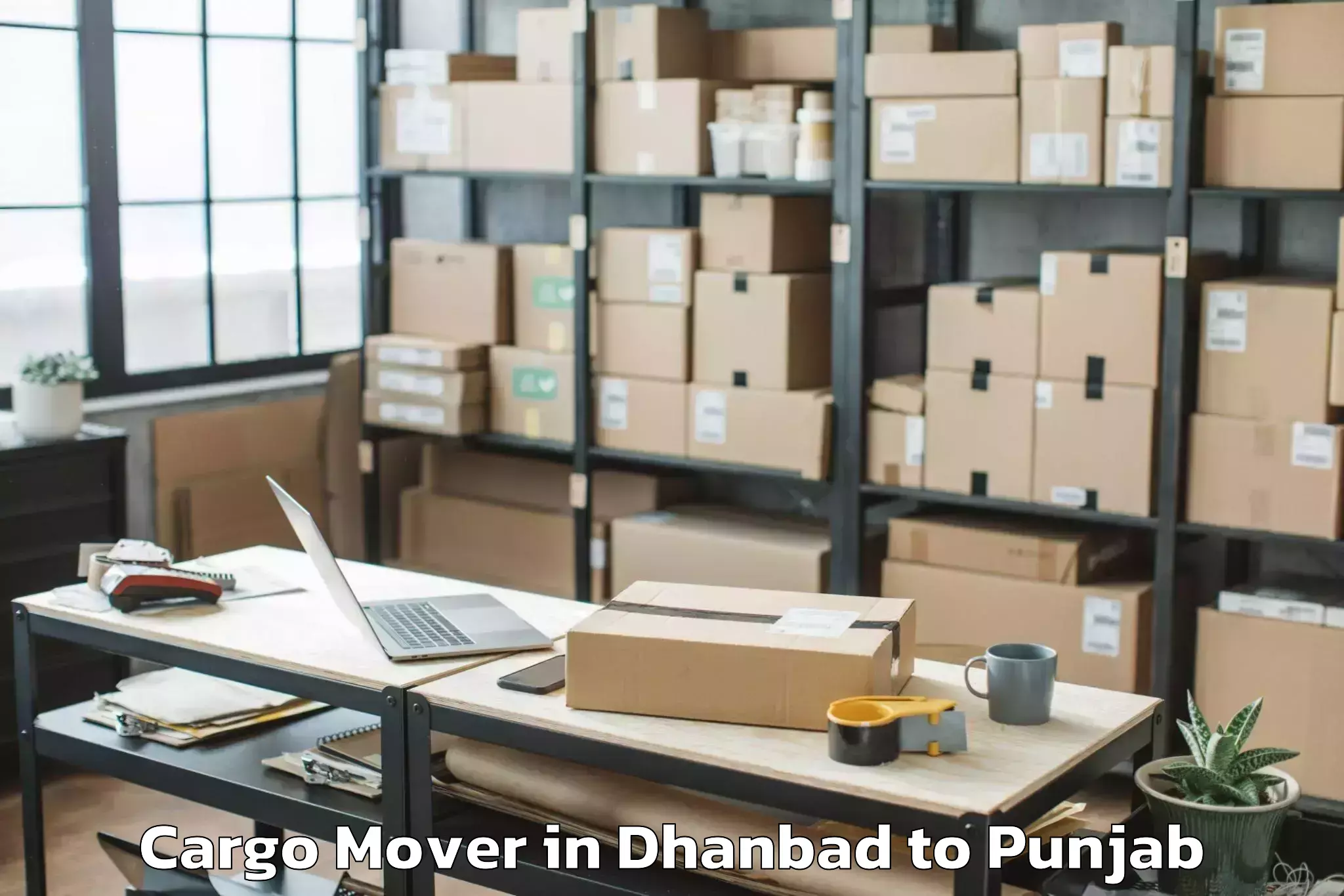 Book Dhanbad to Rahon Cargo Mover Online